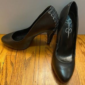 JESSICA SIMPSON HIGH HEELS- CORSET BACK SIZE 8.5